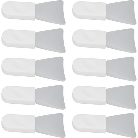 10 pièces Pinceau Applicateur Visage en Silicone pour Masque, Crème et Soins Corps, Spatule Beauté Mini Forme Pouce (1/5)