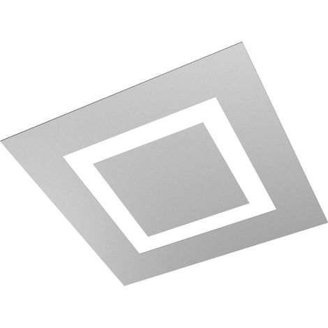 Plafoniera Moderna Carpet Metallo Grigio 4 Luci 2G11 48Cm (1/4)