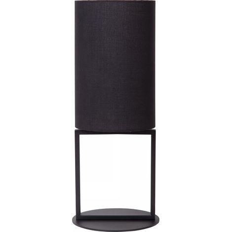 Lampada tavolo nera paralume 50 cm E27 Herman Lucide (1/4)