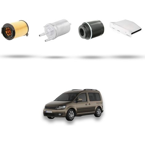 Kit tagliando 4 filtri compatibile con Vw Caddy III (2c) 1.2 TSI 77kw Dal 2010 (1/5)