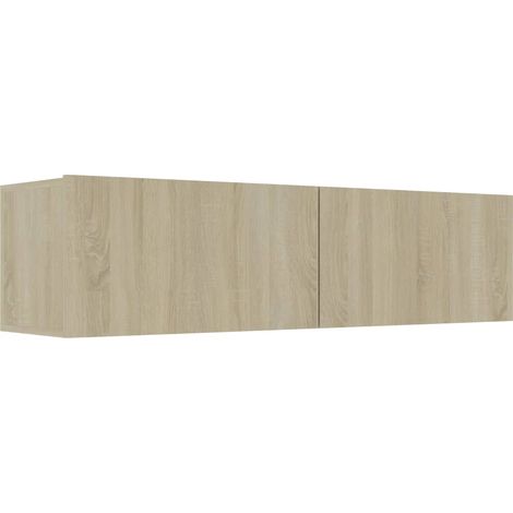 Mobile TV multimediale scaffale per televisione televisore buffet sala da pranzo soggiorno camera da letto rovere Sonoma 120 x 30 x 30 cm pannelli compositi rovere Sonoma 020027460
