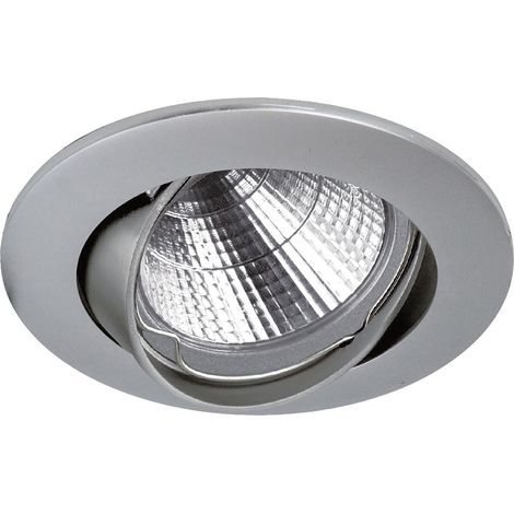 Empotrable techo tilt NIX Redondo ajustable GU5.3 50W Cromo mate (1/3)