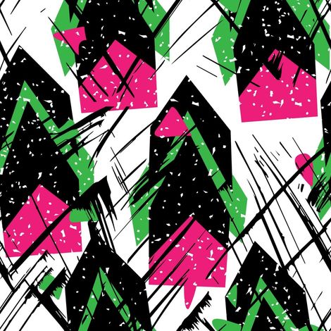 Telas decorativas para exteriores Oxford - Motivo abstracto de grafiti de cohete I DR216 (1/5)
