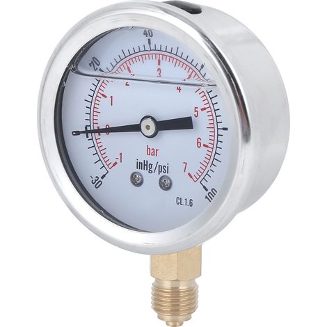 Manomètre radial professionnel TS PGGZ604-7bar 1/4BSP Y60 (1/5)