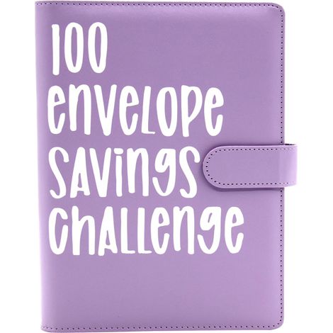 Carnet d'épargne en cuir PU, Défi 100 Jours pour Couples, Livre d'économie avec fermeture magnétique pour enregistrer les dépenses et revenus (1/4)