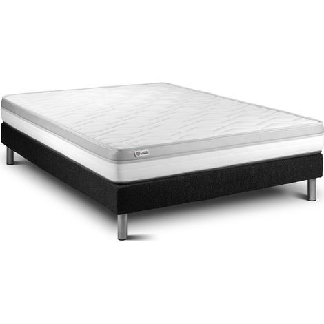Matratzenset VITAL RELAX 180 x 200 cm Bettrahmen Kit schwarz
