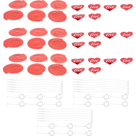 Guirlande décorative en PVC cœurs pour Saint-Valentin, mariage, anniversaire, fiançailles, fanion romantique. (1/5)