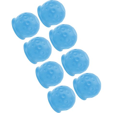 Protège-boule d'attelage 50mm x8 Bleu Robustes Coques Anti-rayures pour Camion Caravane Remorque Soft Rugueux Protection Accouplement Auto (1/5)