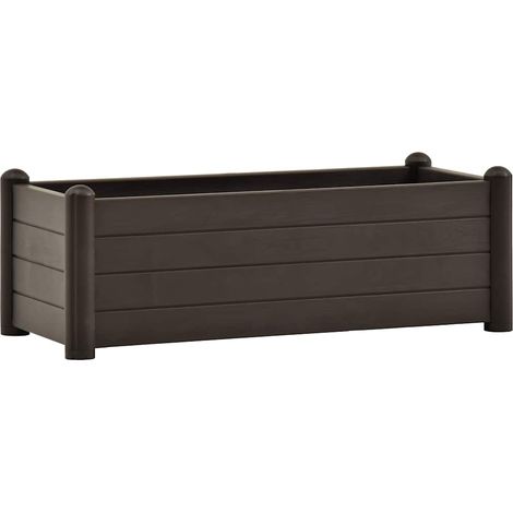 Maison Exclusive - Garten-Hochbeet PP Mokka 100x43x35 cm