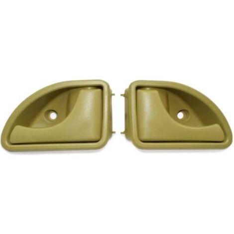 Poignée de porte intérieure avant gauche et droite compatible avec Renault Kangoo I 1997-2007 Twingo I 1993-2007 - Type A Jaune à gauche et à droite (1/3)