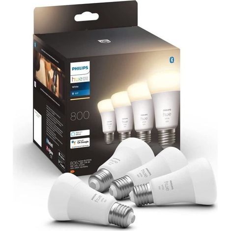 Philips Hue White Pack 4 Bombillas LED Blanco (1/5)