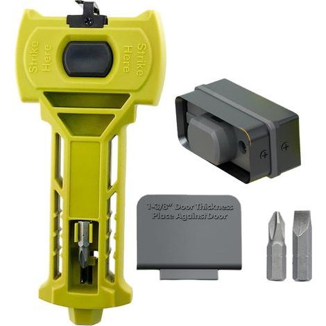 Door latch, mortise tool, precision marking, chiseling, square and round installation for 1-3/8 inch and 1-3/4 inch doors (1/5)