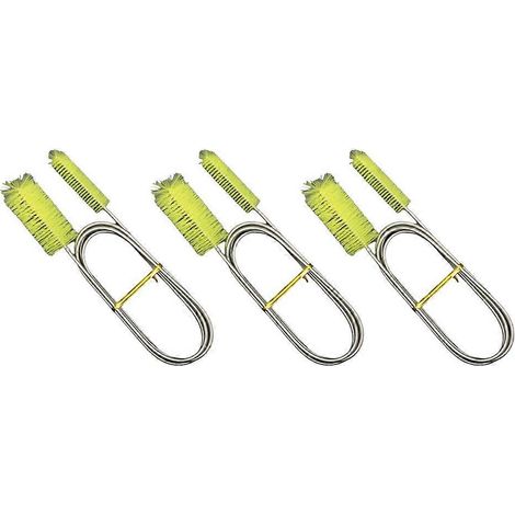 Brosse de nettoyage pour tuyaux d'aquarium, brosse de nettoyage jaune - (1/5)