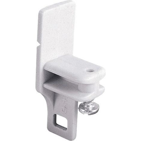 Fine corsa per binario in alluminio bianco (scatola da 50 unità)