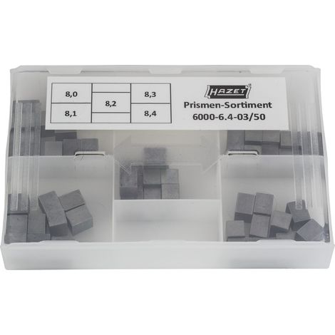 Hazet Prismen-Sortiment 8,0 / 8,1 / 8,2 / 8,3 / 8,4 mm, 6000-6.4-03/50 (1/2)
