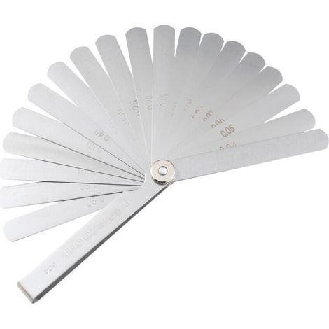 Facom 804 Metric Round Tip Feelers Gauge with Hardened and Tempered Steel Blades