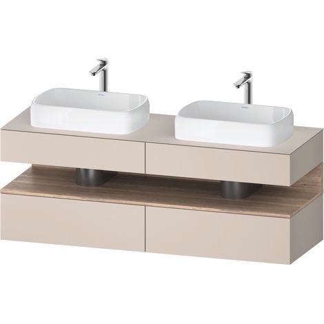 Duravit Collection One Meuble sous-vasque sur console, 2 tiroirs,