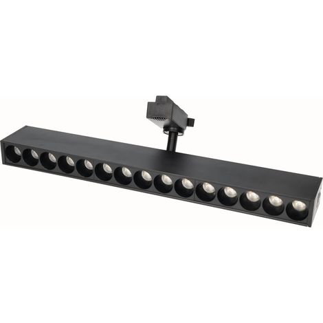 Jandei - Foco para carril de 15 leds 30W luz 4200ºK marco negro