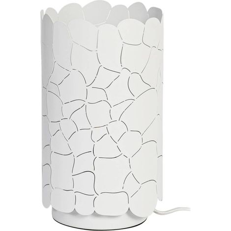 Lindby Lámpara de mesa 'Aralena' en Blanco Metal