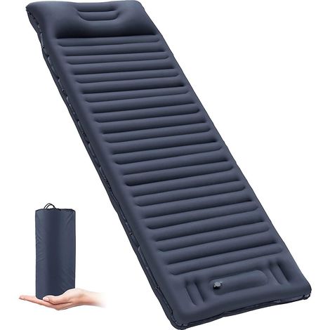 Ultraleichte, selbstaufblasende Campingmatratze mit Kissen und Fußpumpe (1/5)