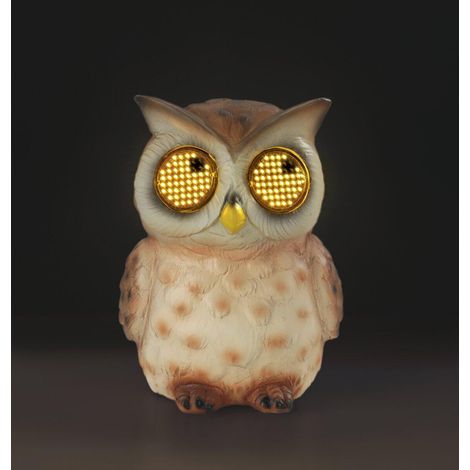 Elemento decorativo da giardino Wenko owl with blinking eyes solare IP44 (1/3)