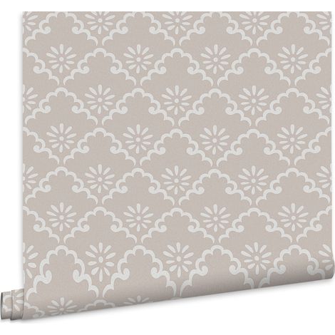 Laura Ashley Coralie Vliestapete Dove Grey 10mx52cm (1/5)