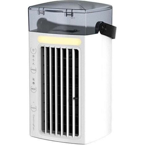 Rafraîchisseur d'air mobile 3 vitesses – Capacité de refroidissement 1.5 kW – Écran tactile – Réservoir d'eau 480ml – Fonction éclairage
