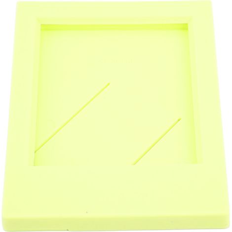 Cadre photo rectangulaire classique de bureau en plastique jaune, compatible avec les photos Fujifilm Instax Mini 3 pouces. (1/5)