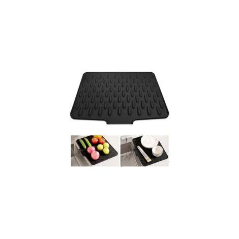 Tapis d'égouttement en silicone antidérapant pour évier de cuisine 30 x 40 cm (1/5)