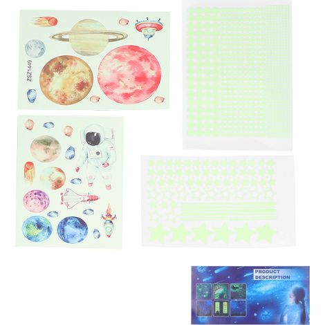 mural lumineux étoile brillante papier peint en PVC