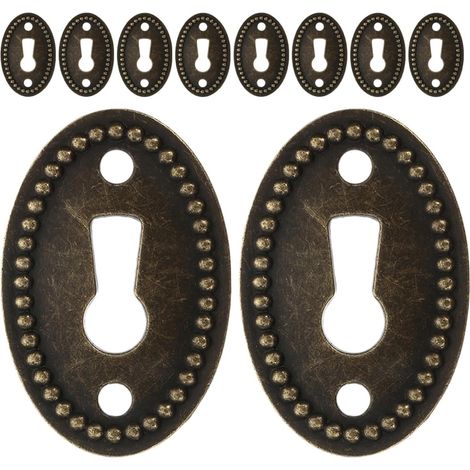 Amosfun Plaques de recouvrement ovales en alliage zinc pour (1/5)