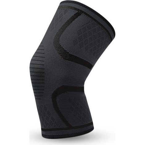 Genouillère De Compression - Support Stabilisateur 3D - Pour Course Et Sports - Noir - Lot De 1 (1/2)