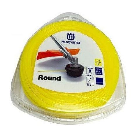 Filo giallo nylon tondo Husqvarna decespugliatori blister 70mt diametro 2.7mm