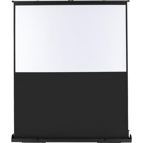 Pantalla de proyección portátil HD de 170 x 200 cm (80") con formato 16:9, proyector eléctrico de pie con pantalla LED de altura ajustable para cine en casa. (1/5)