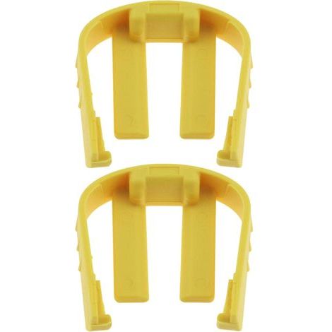 Lot de 2 anneaux d'arrêt à raccord rapide pour nettoyeur haute pression 50373330 Compatible avec Kärcher K2 K3 K4 K5 K6 K7 Clips en C de rechange Jaune (1/5)