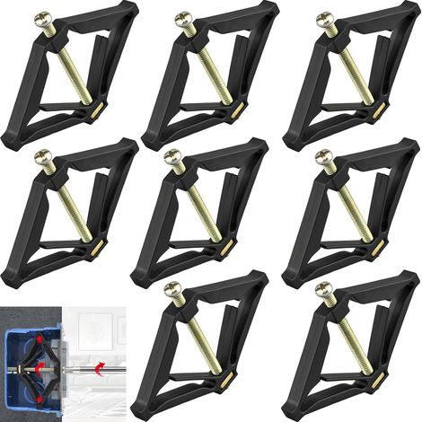 Kit de reparación de caja de interruptor empotrada de 86 mm (8 piezas), soporte de reparación tipo caja, accesorios eléctricos (1/4)