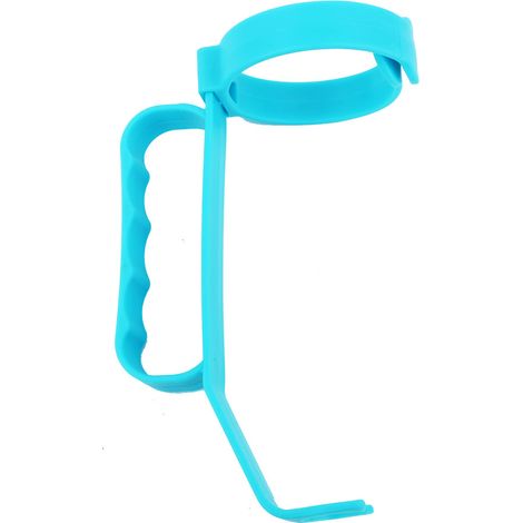 Pince à main confortable et légère pour bouteille (bleue) (1/5)