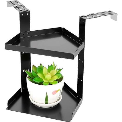 Étagère de rangement pour cloisons de bureau, étagère d'organisation pour cloisons, accessoires pour cloisons, étagère d'angle réglable en hauteur avec crochets (1/5)