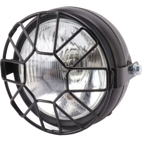 Vintage-Motorradscheinwerfer, rund, 5,75 Zoll, 35 W, universell, wasserdicht, extrem helles Abblend- und Fernlicht. (1/5)