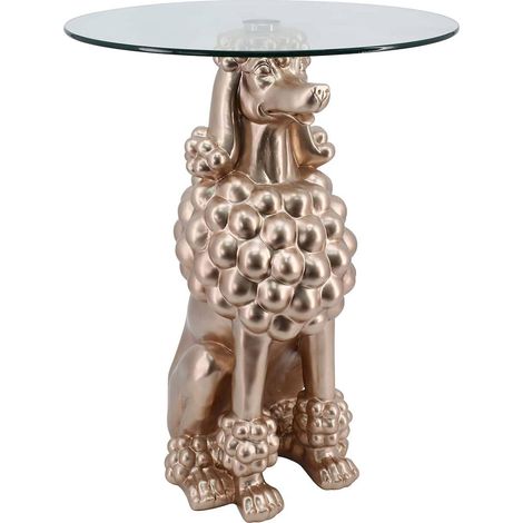 Table d'appoint design Poodle - Cuivre brillant (1/4)