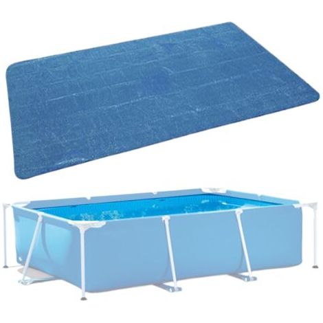 Bâche Solaire pour Piscine - 200x300cm Couverture Thermique a Bulle Piscine Rectangulaire, Couverture de Chauffe-Piscinen Solaire, Isolante et Pliable pour Piscines Hors-Sol Enterrées (1/5)