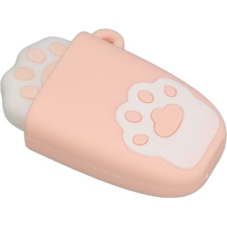 Clé USB 2.0 à échange à chaud en forme de patte de chat, style dessin animé, portable et résistante aux vibrations, pour Windows et macOS, rose, 64 Go