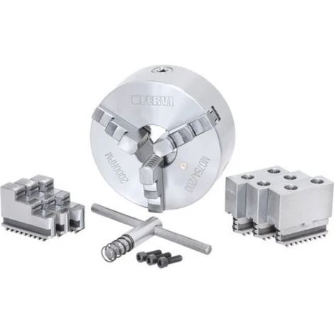 Fervi M075A/200 Mandrin de précision auto-centrant 3+3+3 mors pour tours