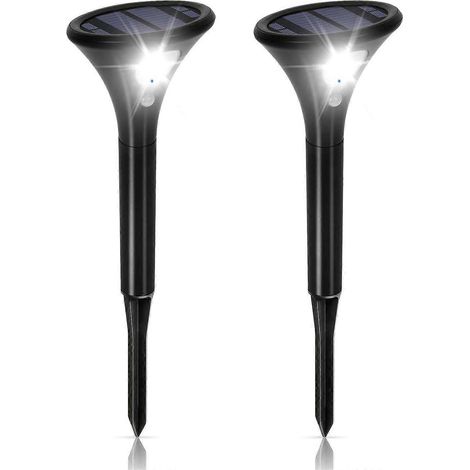 Lot de lampes solaires d'extérieur sans fil avec détecteur de mouvement et étanches. (1/5)