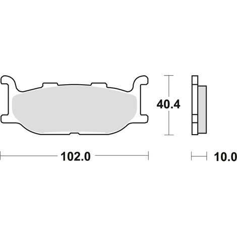 Pastillas de freno TRW ZF KH179 orgánicas para Yamaha XV 535 95-98, XJ 600 92-97, XVS 650 97-07, XJ 900 95-03, XV 1100 94-98, XV 1600 99-04, delanteras