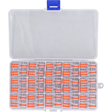 30 connecteurs de fil à épissure rapide transparents en polycarbonate pour dénudage du cuivre, séparateurs de bornes DF-12 (1/5)