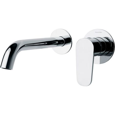 Ramon Soler - Grifo de Lavabo Monomando Empotrado Cromado, 2 Florones y con Sistema S2 de Ahorro de Agua Serie Alexia (1/3)