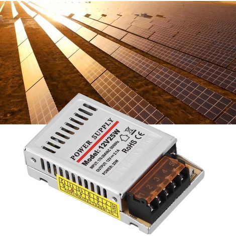 YY-25-12 Alimentation compacte 12 V 25 W 2,1 A pour boîtier lumineux de surveillance de sécurité transformateur de commande d'alimentation à découpage pour LED (1/5)