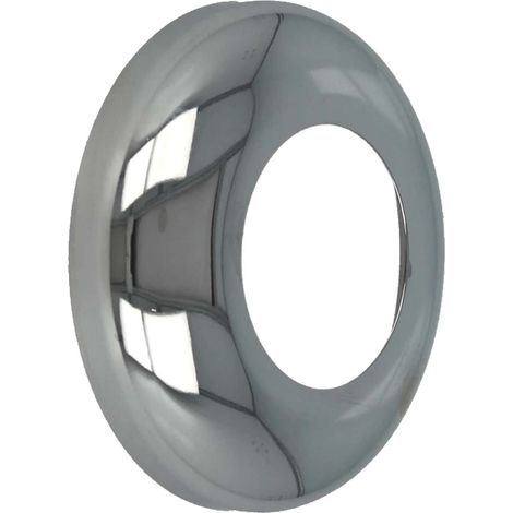 tecuro DESIGN-Hahnrosette (1 Zoll) Ø 34 mm x Ø 67 mm x 50 mm, Messing verchromt (1/5)