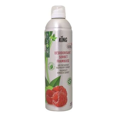 Désodorisant Aérosol 400 ml Parfum Sorbet Framboise - Lot de 24 - Sico